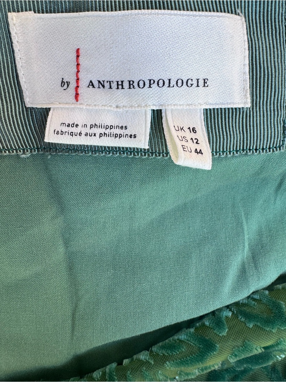 Anthropologie Emerald Green Velvet Button Up Maxi Dress 12 - Picture 3 of 5